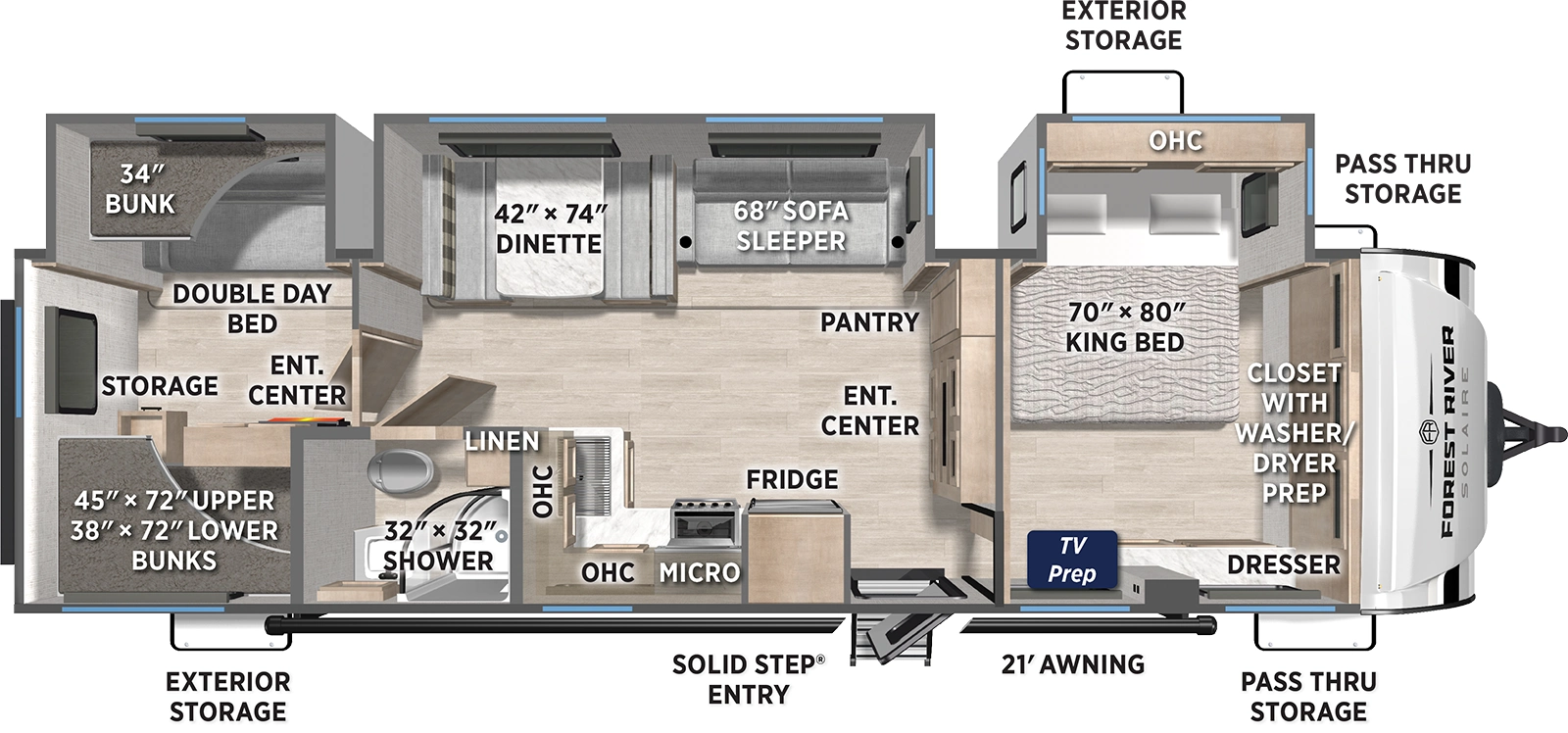 Solaire 3200TSBH Floorplan